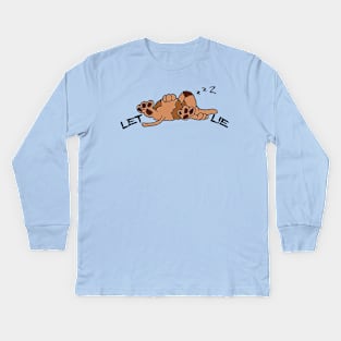 Let Sleeping Dogs Lie Cartoon Kids Long Sleeve T-Shirt